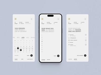 Booking On-boarding (Norwegian) booking digitaldesign hotelservice onboarding uiux