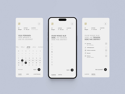 Booking On-boarding (Norwegian) booking digitaldesign hotelservice onboarding uiux