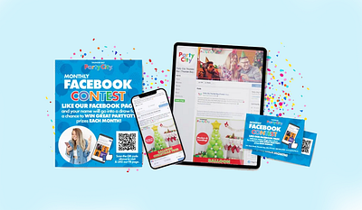 Party City Thunder Bay Social Media, Flyers and Contest Cards cards flyer graphic design marketing campaign social media