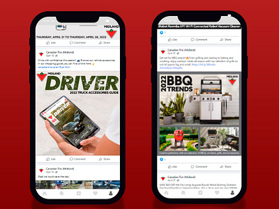 Midland Canadian Tire Social Media graphic design social media