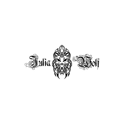 Julia Wolf branding clothing brand graphic design illustration logo logo design merchandise music band streetwear