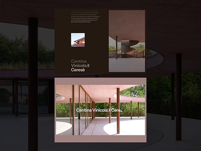 Cantina Vincola il Ceresè architecture grid layout magazine minimalist modern photography poster poster design presentation print transition typo typography web web design