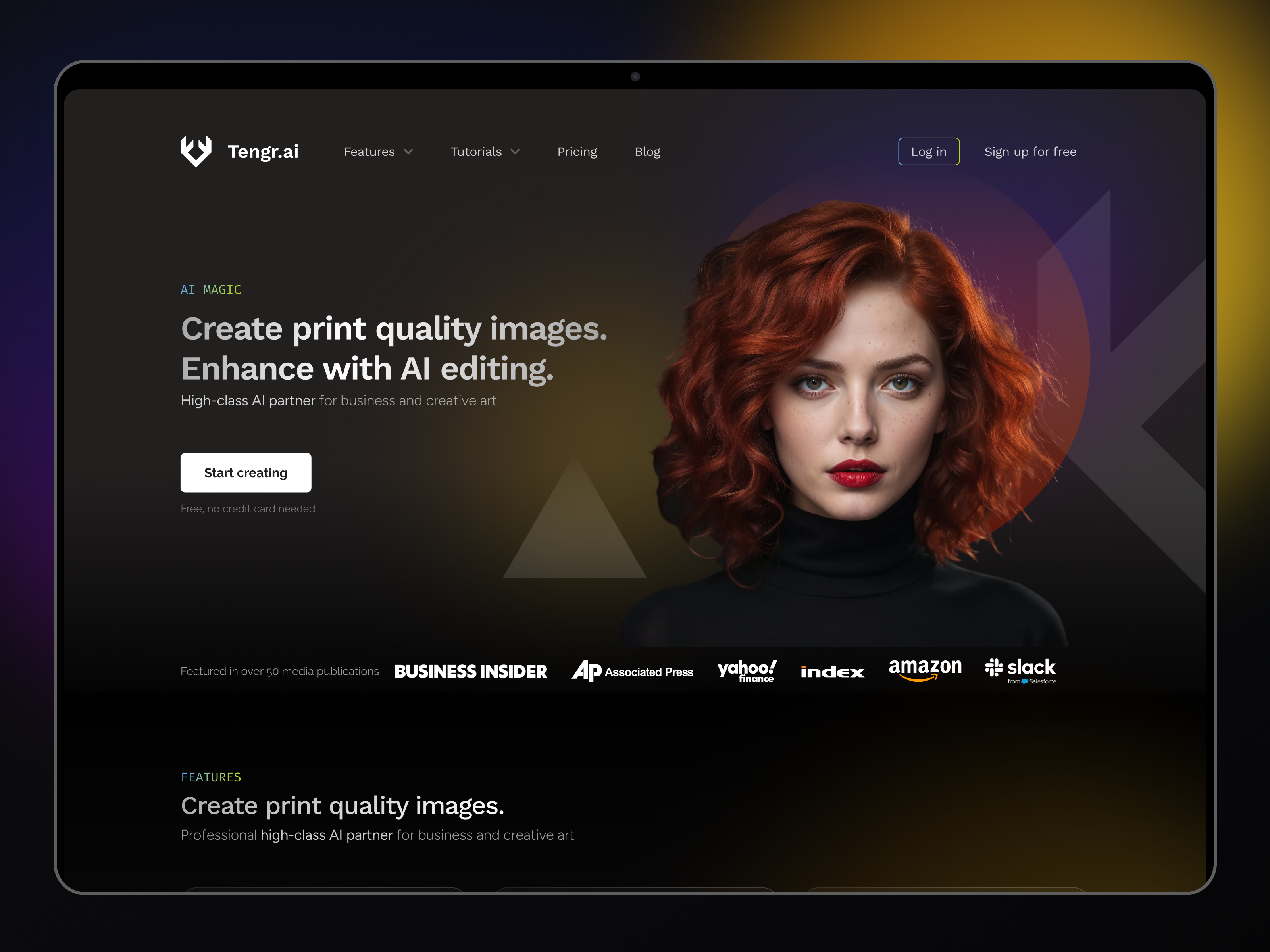 Example of Web Design | Landing Page / One Pager