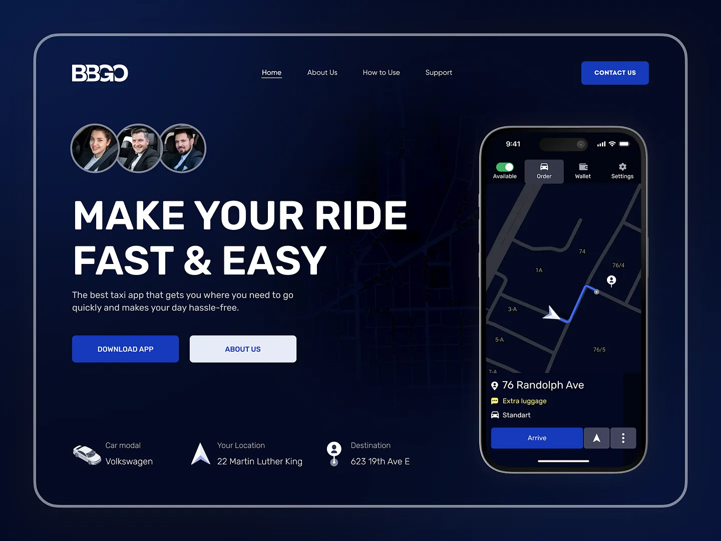 Innovative Taxi Website Design for Seamless Rides