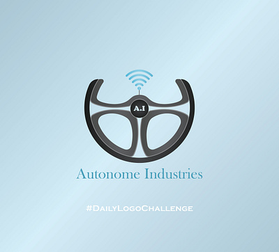 Driverless Car Logo (Autonome) | Day 5/50 | 50 Days Challenge adobe design graphic design illustrator logo