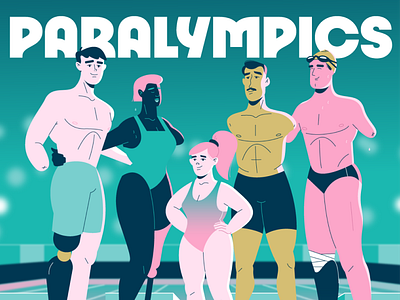 Paris 2024 Paralympics Explainer Videos adobe illustrator animation artwork character design disability games illustration motion graphics olympics paralympics paris paris 2024 pool sports illustration storyboard styleframe swimming vector illustration