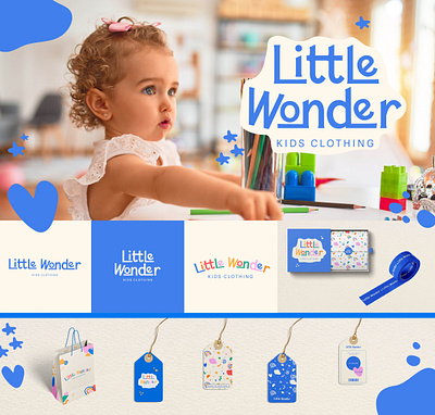 Little Wonder - Kids Fashion Store Brand Design branding colorful cute fashion graphic design kids logo