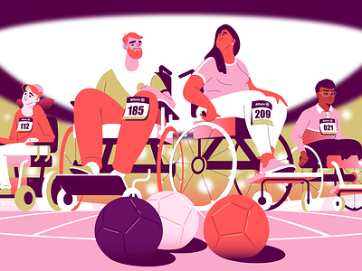 Paris 2024 Paralympics Explainer Videos accessibility animation arena boccia character design design disability explainer video illustration olympics olympics brand paralympics paris paris 2024 sports stadium storyboard styleframe wheelchair