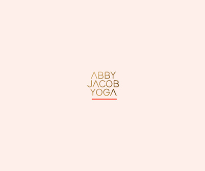 Abby Jacob Yoga branding business cards creative direction identity illustration logo print collateral visual design yoga