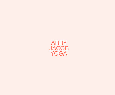 Abby Jacob Yoga branding business cards creative direction identity illustration logo print collateral visual design yoga