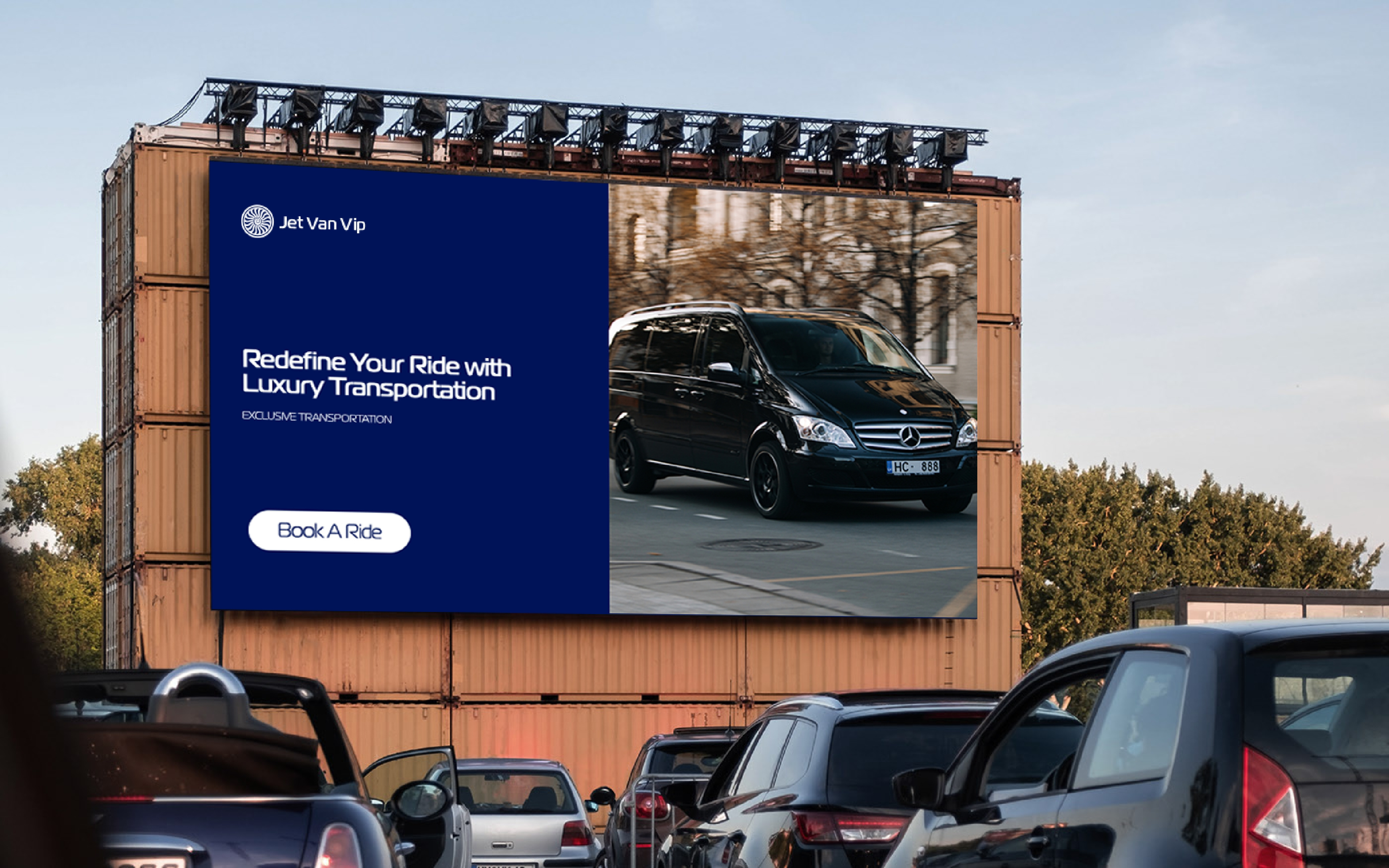 Example of Jet Van Vip Brand Identity