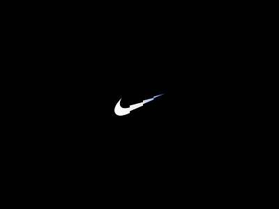 Nike Curv animation design gradient jitter logotype motion nike swoosh