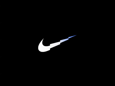 Nike Curv animation design gradient jitter logotype motion nike swoosh