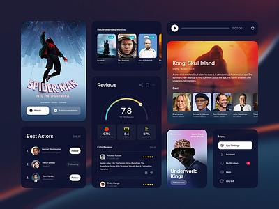 Movies app mobile mobile app mobile app design movie movie app movie player movies music music player music player app product ui ui design uiux ux ux design