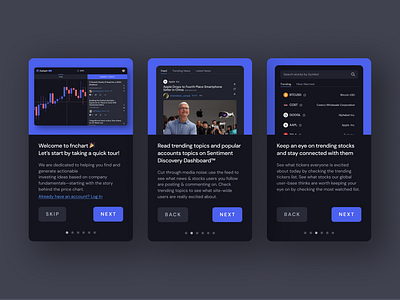 Fnchart Tutorial UI clean ui fnctech mobile ui onboarding ui tutorial ui