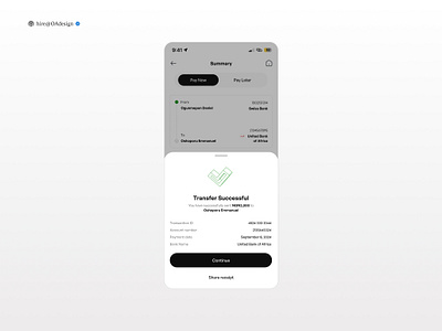 Transfer Successful💫 ui