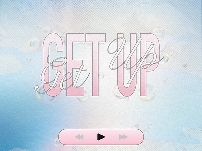 New Jeans : "Get Up" inspired album cover re-design adobe album design design graphic design inspired typography