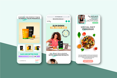 Dr. Ming 2 Mobile ecommerce graphic design product design shop shopify ui ux