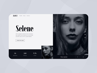 Web Design | Modeling agency agency challenge design figma ui ux web web design