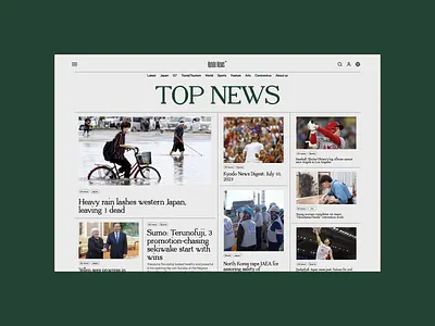 Kyodo News animation ui