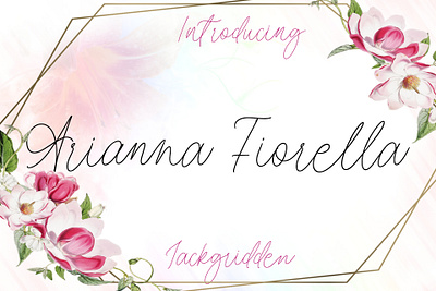 Arianna Fiorella | Handwritten Font arianna branding design fiorella font graphic design illustration italia italy latin logo radiant script scripted ui ux vector