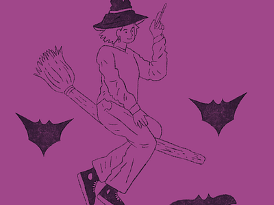 Halloween Witches after effects animation animator bats character animation character design freelance graphic design halloween illustration illustrator motion graphics procreate social social animation social media type animation typography witches