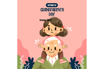 Joyful Moments Grandparents Day age celebration day decoration event family grandchildren grandfather grandma grandmother grandparents greeting heart holiday joyful kids love lovely moment older