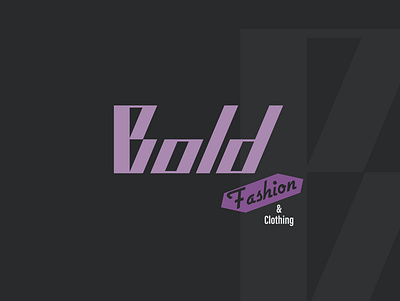 BOLD Fashion & Clothing bold brand mark branding clothing fashion identity identity design logo design men mens branding minimal logo modern logo