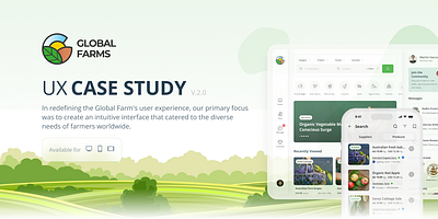 Global Farms Organic Marketplace UI/UX Case Study case study e commerce ui organic ui saas ui uiux ux ux case study ux design webdesign