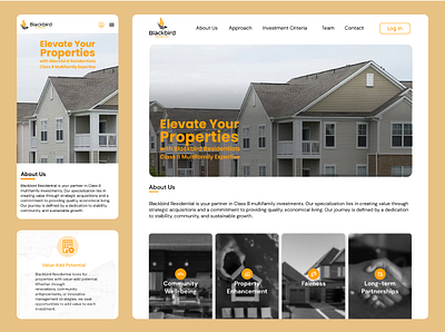 Blackbird Residential | Mobile First luxury mobile mobile first product real estate ui ux