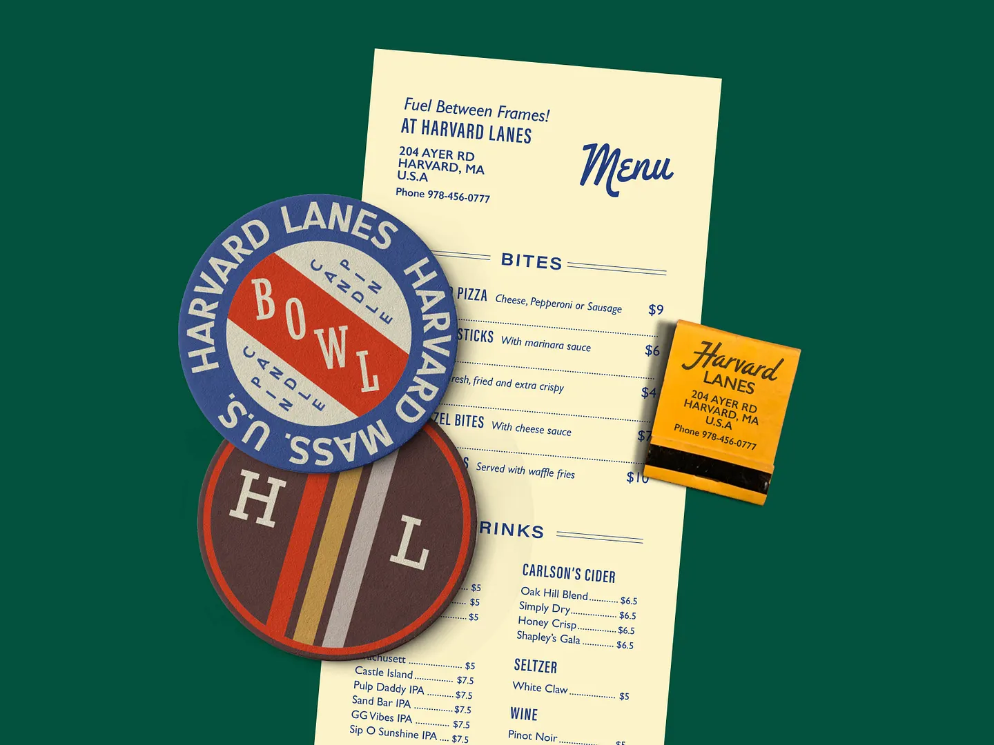 Vintage Website Design Inspiration: Harvard Lanes