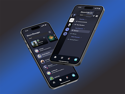 Discord Mobile Redesign design discord figma ui ux