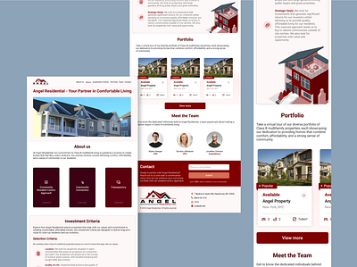 Angel Residential | Mobile First graphic design landing mobile product real estate ui ux