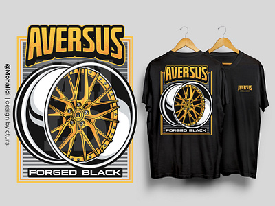 Aversus Rim Wheels car tshirt