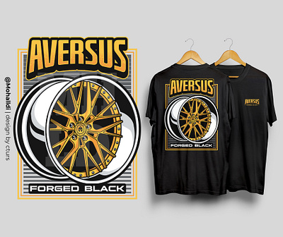 Aversus Rim Wheels car tshirt