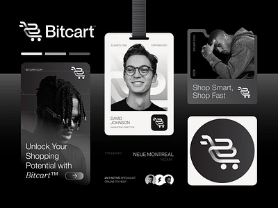 Bitcart™ - Logo & Branding for Ecommerce Shopping - B - Cart brand book brand guidelines brand identity branding business logo cart logo creative logo design ecommerce app ecommerce logo logo logo design modern logo online shop logo shopping bag shopping basket shopping cart shopping logo store logo visual identity