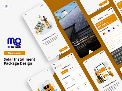 Mocredit Installment Solar Package animation branding design figma graphic design illustration landing page mobile app motion graphics ui uidesign ux vector