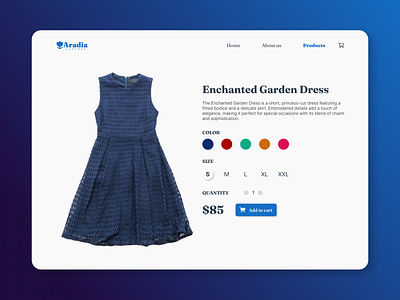 Daily UI #033 - Customize Product 033 clothes color colour customize product daily ui daily ui 033 design dress pick color size ui ui design ux ux design uxui web design