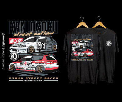 Kanjozoku Osaka car tshirt