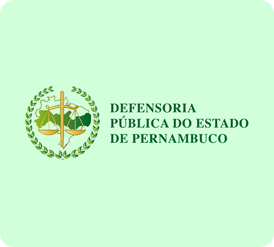 Defensoria Pública de Pernambuco graphic design logo