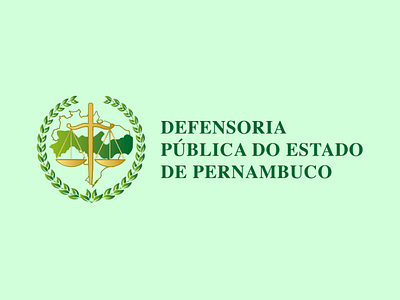 Defensoria Pública de Pernambuco graphic design logo