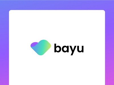 BAYU brand branding gradient logo logo design