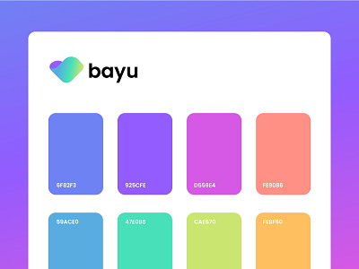 BAYU - Color Palette brand branding color logo logomark