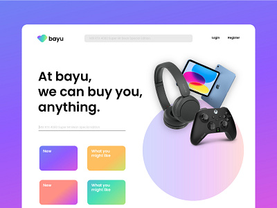 BAYU - Web Concept branding logo logo design ui ux web