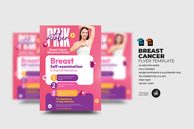 Breast Cancer Awareness Month Flyer aam360 aam3sixty breast cancer breast cancer awareness month cancer awareness seminar cancer clinic cancer day cancer event cancer flyer concept design flyer template free flyer healthy breast illustration logo pink awareness pink cancer pink ribbon women cancer