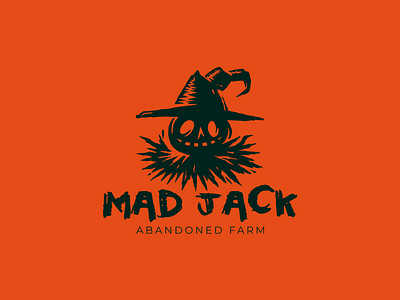 Mad Jack character evil halloween horror logo logotype mystic scarecrow