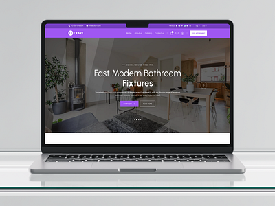 E-Commerce Website Landing Page bathroom design ecommerce herosection homedecor landing page uxdesign website