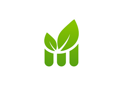 Plant logo bold visual identity botanical botanical branding eco logo environment green icon leaf leaf logo logo logodesign m m letter organic logo plant plant based business seed symbol