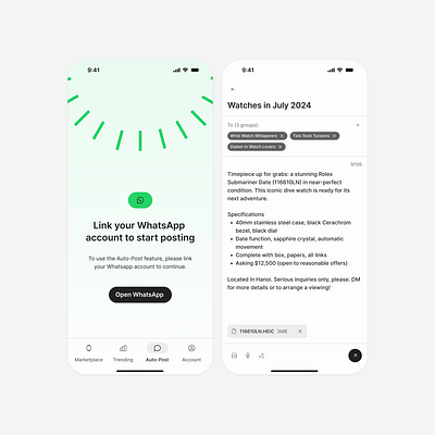 A [UX] C-TDL app branding chat design email illustration inbox ios app message mobile app product design trading app ui ux ux design