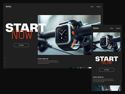 Start now 01 artdirection design designer digitaldesign figma hero landingpage ui uidesign uiux visualdesign web